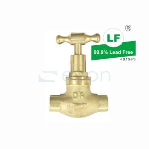 LF STOP COCK 1/2" OD TH RB CAP.