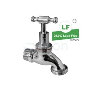 LF HOSE COCK 3/4" TH CP