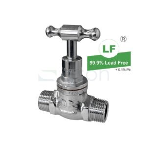 LF STOP COCK 1/2" TH CP M/M