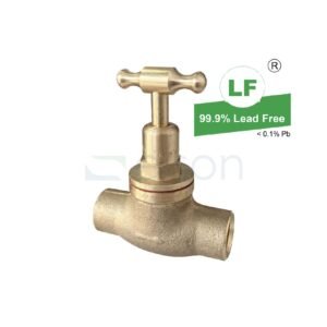 LF STOP COCK 3/4" OD FULLWAY RB CAP.