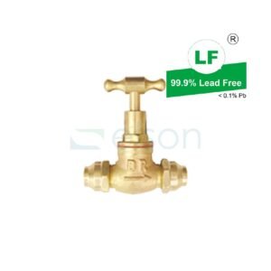 LF STOP COCK 1/2" TH RB FLARED COMP.