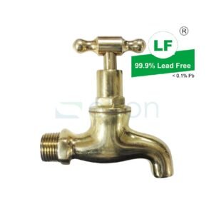 LF T HEAD BIB COCK 1/2" TH P/B WELS 3 STAR