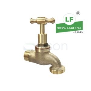 LF HOSE COCK 3/4" TH NICKEL DIPPED