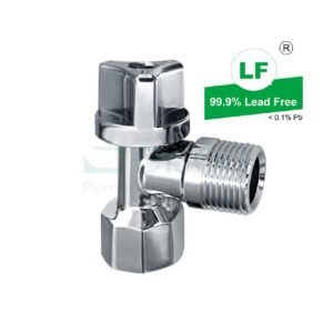 LF CISTERN STOP 1/4 TURN W/NRV 1/2" CHROME