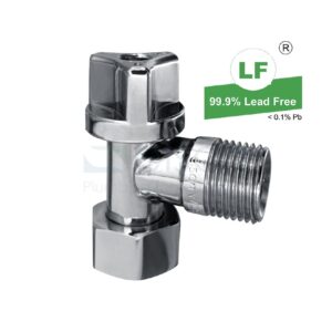 LF CISTERN STOP 1/4 TURN WITH NON RETURN VALVE 1/2" CHROME LOOSE NUT