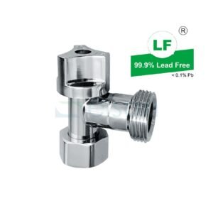 LF WASHING MACHINE STOP 1/4 TURN W/NRV 3/4" CHROME LOOSE NUT