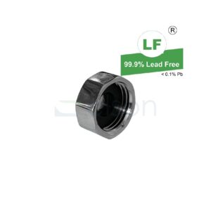 LF CAP 15mm CP W/RUB WASHER 1/4T ISOLATION COCK