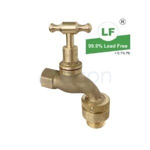 LF HOSE COCK 1/2" TH W/VCM BRKR RB FI