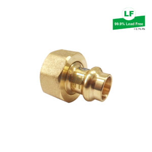LF UNION BALL VALVE ADAPTOR LF DR BRASS DN15 PRESS LF73603