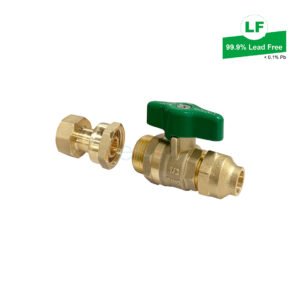 LF WATER UNION BALL VALVE LF DR BRASS G1/2 FI TO 15Cn FLARED  LF73835