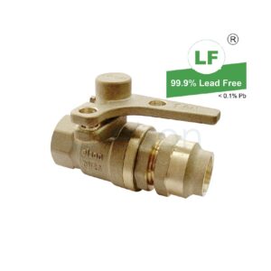 METER BALL VALVE 740 SERIES LF DR BRS Rp3/4 FI X 20Cn FLARED LOCKABLE