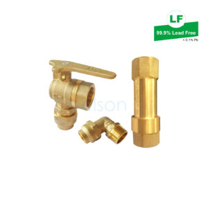 LF METER CONNECTION KIT L/ABLE LF DR BRASS 20Cn FLARED INLET LF74240