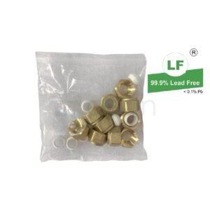 LF BRS KINCO NUT W/N OLIVE 15mm (BAG10)