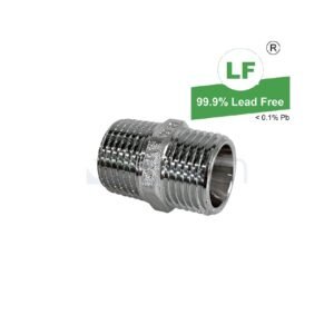 LF NIPPLE HEX R1/2XG1/2B(15mmMI) CHROME 24 CONE SEAL