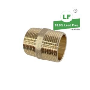 LF NIPPLE HEXAGON 32mm BRASS