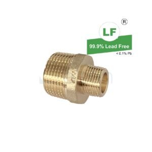 LF NIPPLE RED. HEX20x10 BRS(3/4"x3/8")