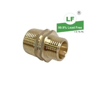 LF NIPPLE D/HEX R3/4xG1/2B(20x15mm) BRS 24 CONE SEAL