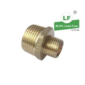 LF  LF NIPPLE RED. HEXAGON LF DR BRASS R1 x R1/2(25mmx15mm)MI