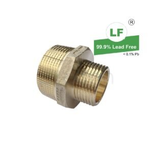 LF  LF NIPPLE RED. HEXAGON LF DR BRASS R1 1/2 x R1(40mmx25mm)MI