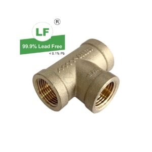 LF TEE 10mm (3/8") BRASS