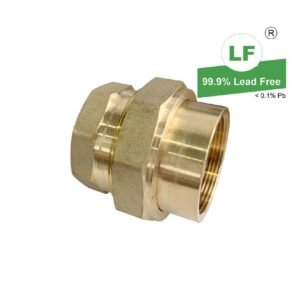 LF UNION F/F 50mm BRASS