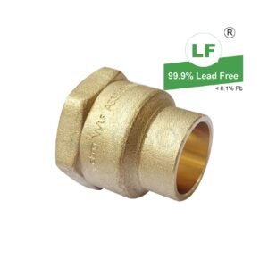 LF  LF CON STRAIGHT NO.2 LF DR BRS 20CSxRp3/4(20mm ODxFI) LONG ENGAGEMENT