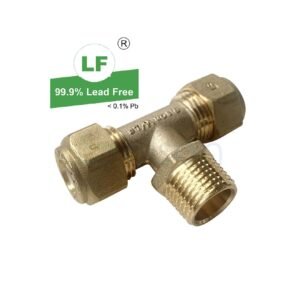 LF TEE CxCxM 15mmCx15mmCx15mmMI BR N/O