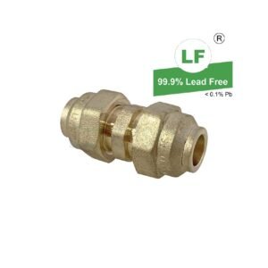 LF UNION DBL 10FLx10FL BR(3/8"x3/8')