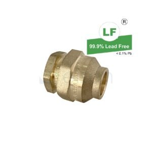LF UNION CxC 15mm FL x 15mm FL BRS