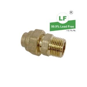 LF UNION 10FLx10MI BRS (3/8"X3/8")