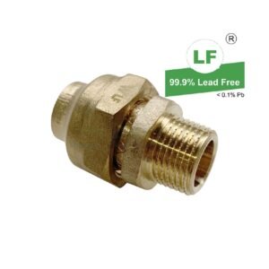 LF UNION 15FLx10MI BRS (1/2"x3/8")