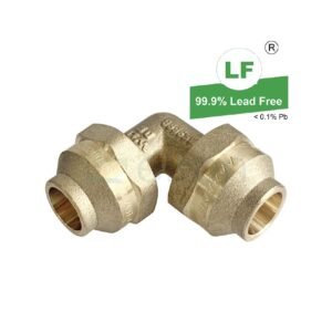 LF ELBOW CxC 15mm FL x 15mm FL BRS