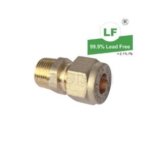LF UNION 10Cx10MI BRS (3/8"x3/8") C/O